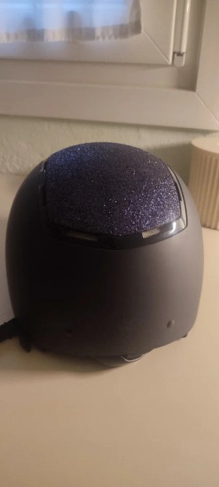 Casco Azul Tattini Equitación Brillante