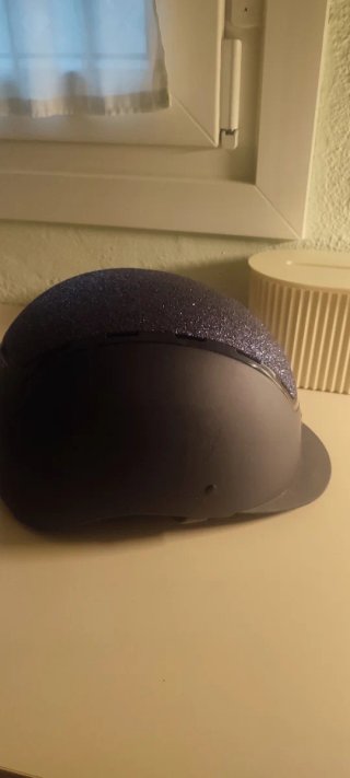 Casco Azul Tattini Equitación Brillante