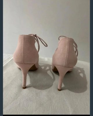 Zapatos de vestir tacón beige/rosa