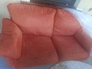 Sofá 2 plazas naranja