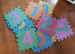 Tapete infantil números emborrachado