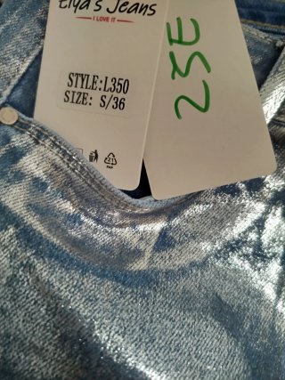 Vaqueros brillantes talla 36