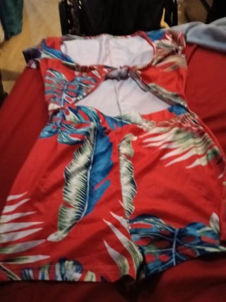 Mono niña estampado tropical