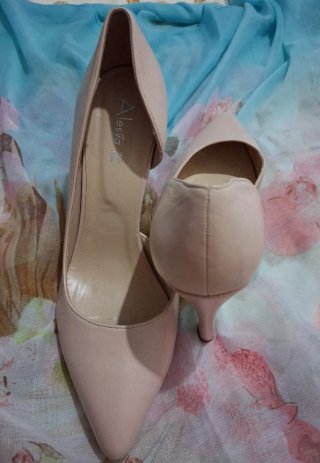 Scarpe Décolleté D'Orsay Alesya Pelle Nude Tg 40