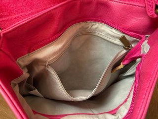 Bolso de hombro piel sintética fucsia Nueva