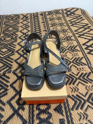 Sandalias Castañer Vallita Plata Talla 37