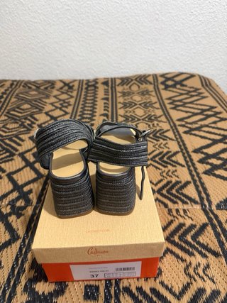 Sandalias Castañer Vallita Plata Talla 37