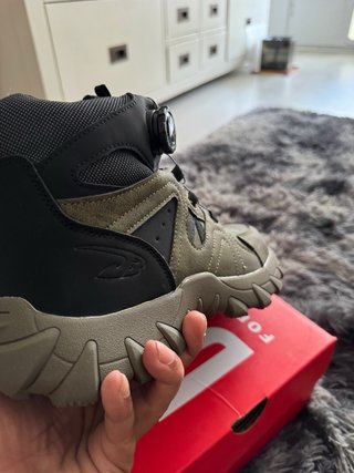 Botas de trabajo punta de hierro verde militar