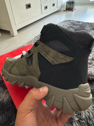 Botas de trabajo punta de hierro verde militar
