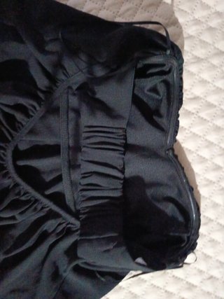 Top banda Bershka negro