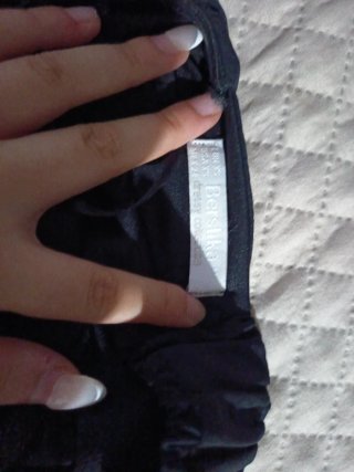Top banda Bershka negro