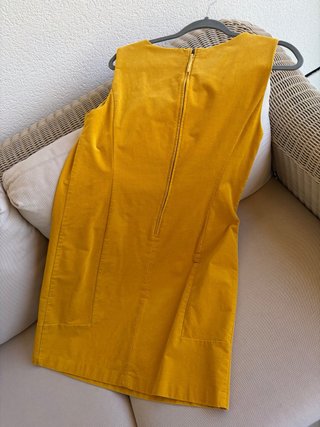 Vestido amarillo microterciopelo