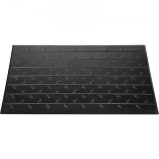 Rampa de Umbral de Goma, Rampa de Umbral de 3" de Altura para Puertas, Rampa de Umbral Sólida de Goma con Cubierta de Cable de 3 Canales, Entrada Angulada de Goma con Capacidad de Carga de 2200 Lb...