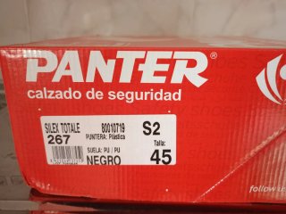 Botas de seguridad Panter negras sin utilizar