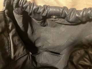 Bolso de piel negro de calidad