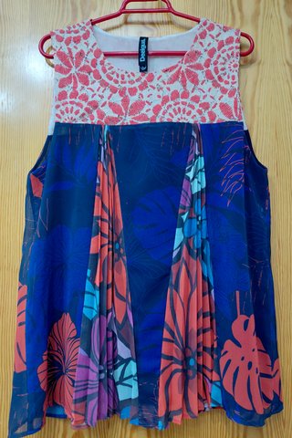 Top Desigual Talla L Estampado Floral