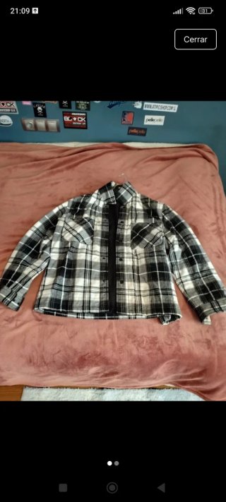 Chaqueta Zara cuadros lana