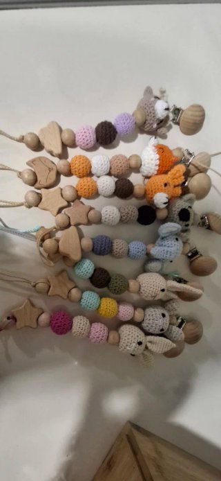 Portaciuccio/sonaglio handmade per bimbi