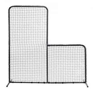 Pantalla L para Bateo, Pantalla de Seguridad de Béisbol y Softbol de 7x7 pies, Pantalla de Bateo Portátil con Bolsa de Transporte y Estacas para el Suelo, Red de Lanzamiento de Alta Resistencia pa...