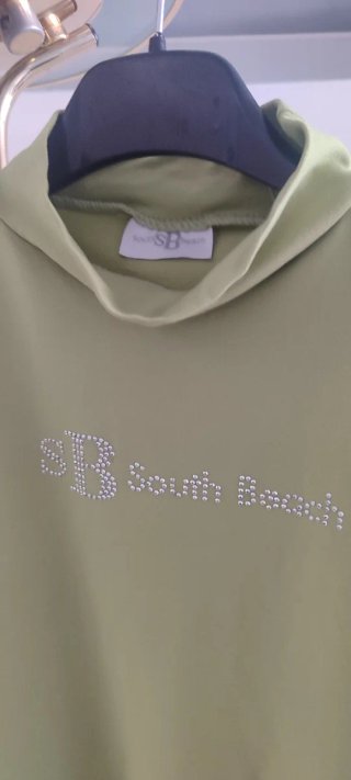 Top sin mangas South Beach verde S