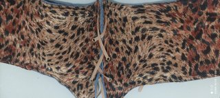 Cintura Corsetto in denim con lacci