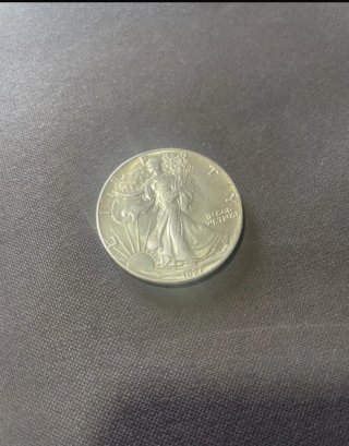 Moneda Plata 1 Dólar USA 1987