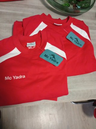 Camiseta Mc Yadra Roja Talla S y M