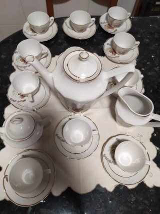 Juego de café vintage porcelana