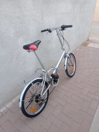Bicicleta Plegable Plata