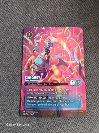 Carta Disney Lorcana King Candy (Enchanted)