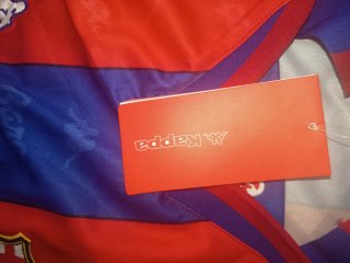 Camiseta Kappa Barça Fútbol Roja/Azul