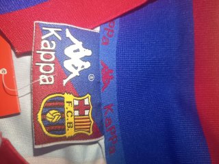 Camiseta Kappa Barça Fútbol Roja/Azul