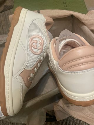 Deportivas Gucci Blancas y Rosas