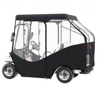 Cubierta para Carro de Golf, Cubierta de Conducción de Poliéster 420D con Ventanas Transparentes en 4 Lados, Cubiertas para Club Car de 4 Pasajeros para Carros de Golf de 2+2 Pasajeros, Cubierta E...