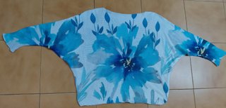 Maxi Jersey XXL Flores Azules