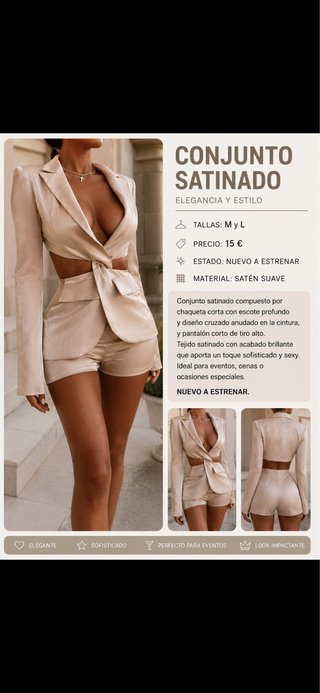 Vestido sexy con aberturas y pedrería
