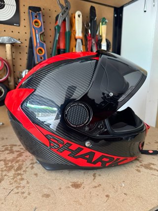 Casco Shark Spartan Carbon Skin + Cardo 4X