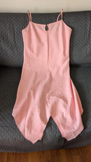 Vestito asimmetrico in lino tg.M. Italia