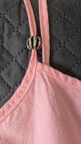 Vestito asimmetrico in lino tg.M. Italia