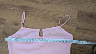 Vestito asimmetrico in lino tg.M. Italia