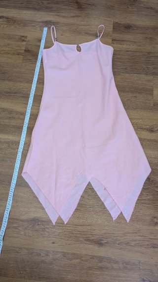 Vestito asimmetrico in lino tg.M. Italia