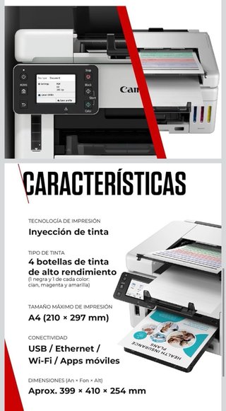 Impresora Multifunción Canon MAXIFY GX6550