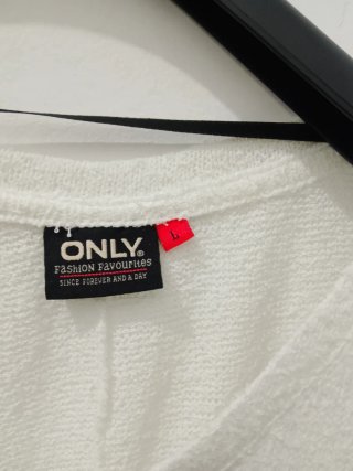 T-shirt ONLY bianca tessuto traspirante