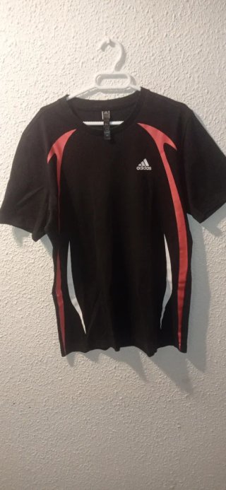 Camiseta Adidas Hombre Talla M Negra Roja
