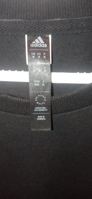 Camiseta Adidas Hombre Talla M Negra Roja
