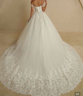 Vestido de novia con brillo