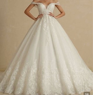 Vestido de novia con brillo