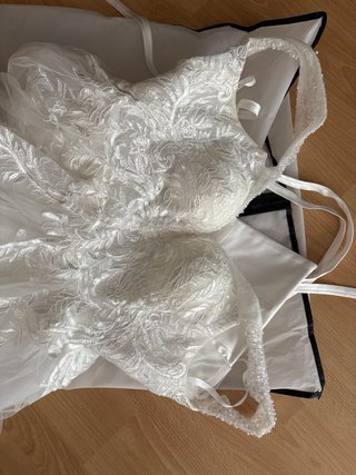Vestido de novia con brillo
