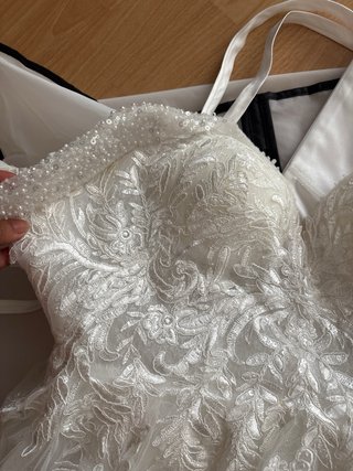 Vestido de novia con brillo