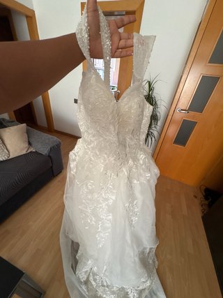 Vestido de novia con brillo